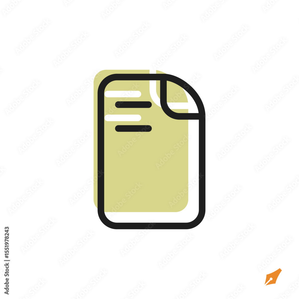 Poster document icon is designed in a visually appealing and easily recognizable style. it’s suitable for v