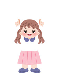 cute kids holding blank banner 