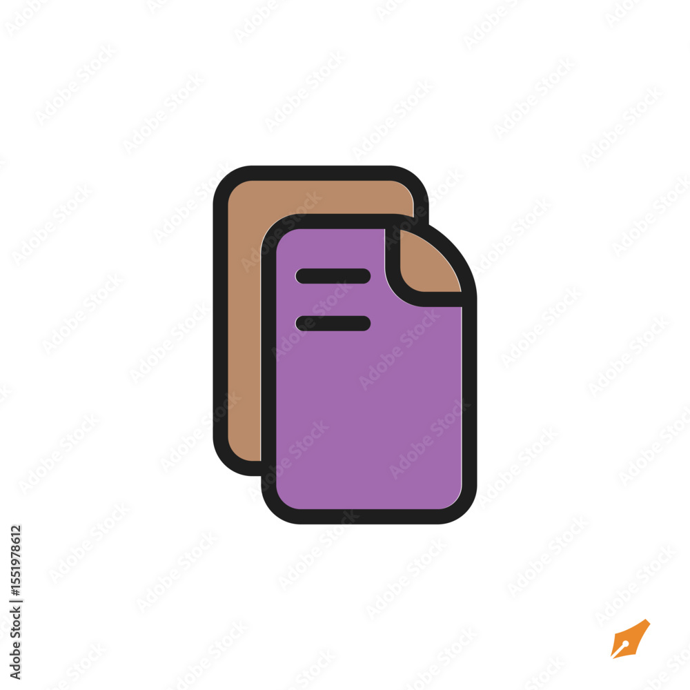 Poster document icon is designed in a visually appealing and easily recognizable style. it’s suitable for v