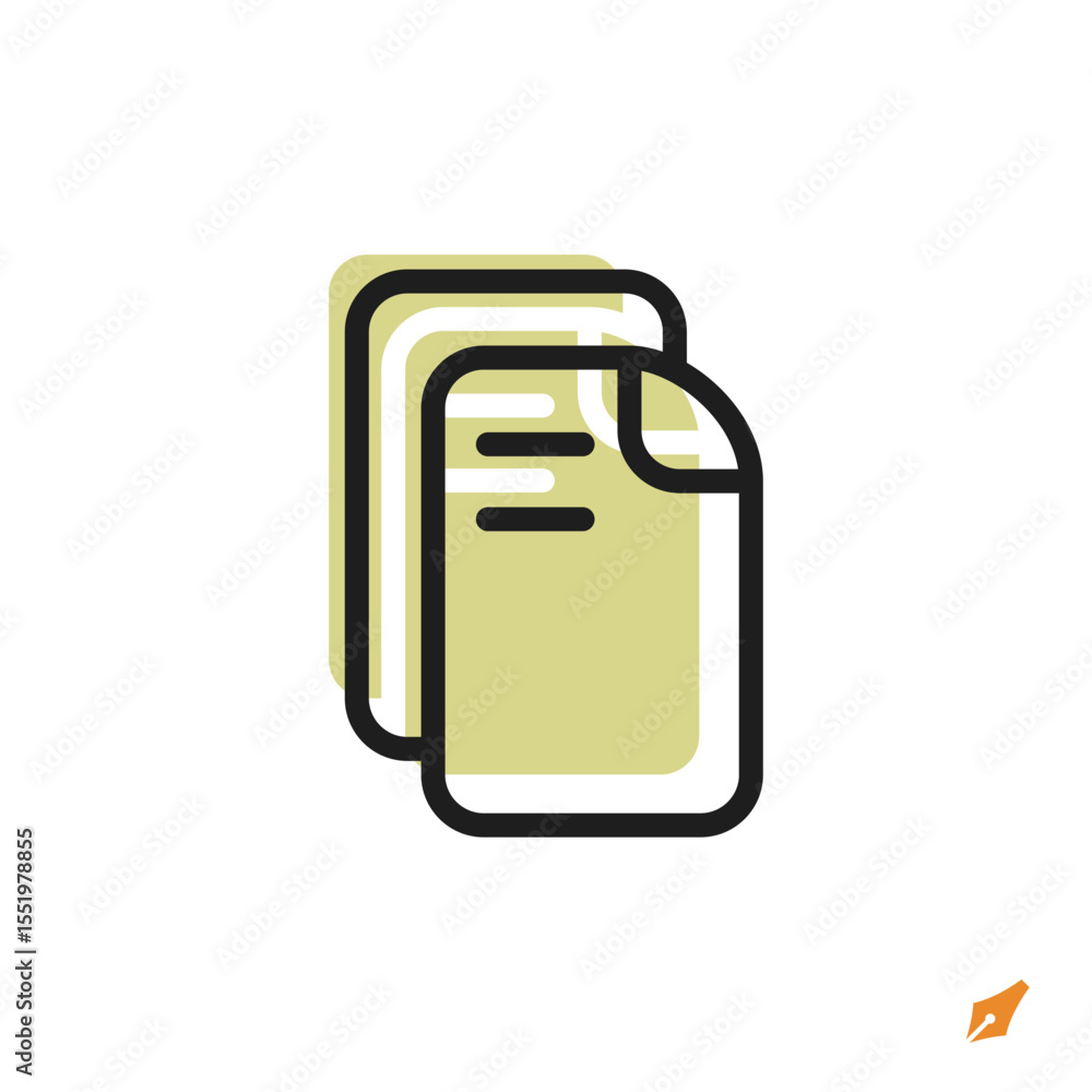 Poster document icon is designed in a visually appealing and easily recognizable style. it’s suitable for v