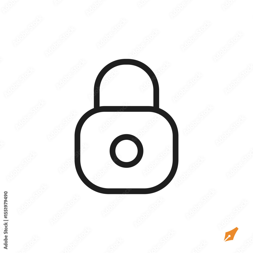 Poster lock icon is designed in a visually appealing and easily recognizable style. it’s suitable for vario