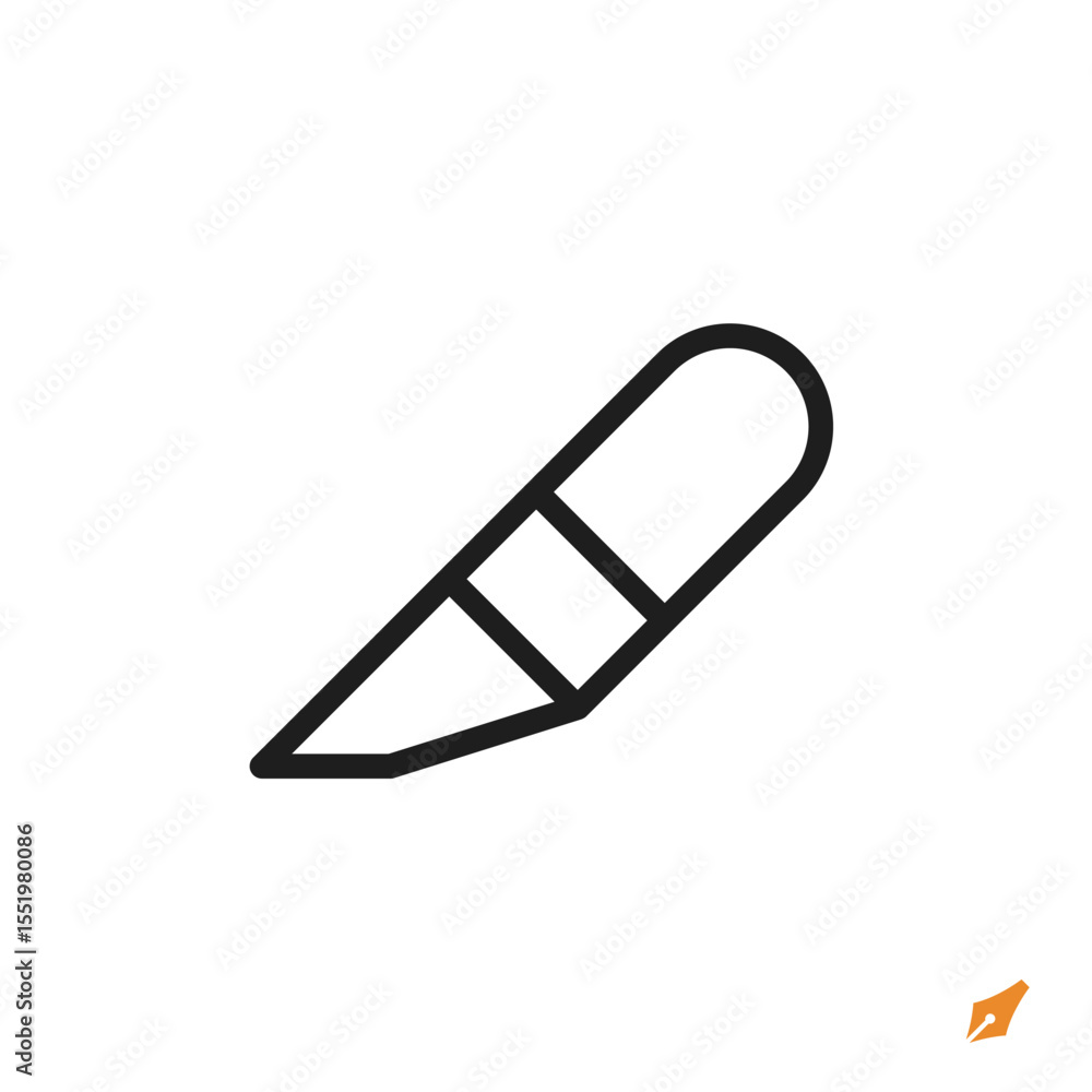 Poster cutter icon is designed in a visually appealing and easily recognizable style. it’s suitable for var