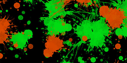 Colorful painted background. Splatter Brush Stroke Surface. Bright abstract background painted with paints Template Vector illustration. Beautiful background of incredible bright colors.