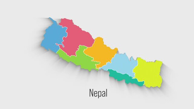  New Nepal Map Reveal 3D Animation | Modern Geographic Visualization | Dynamic Map Intro