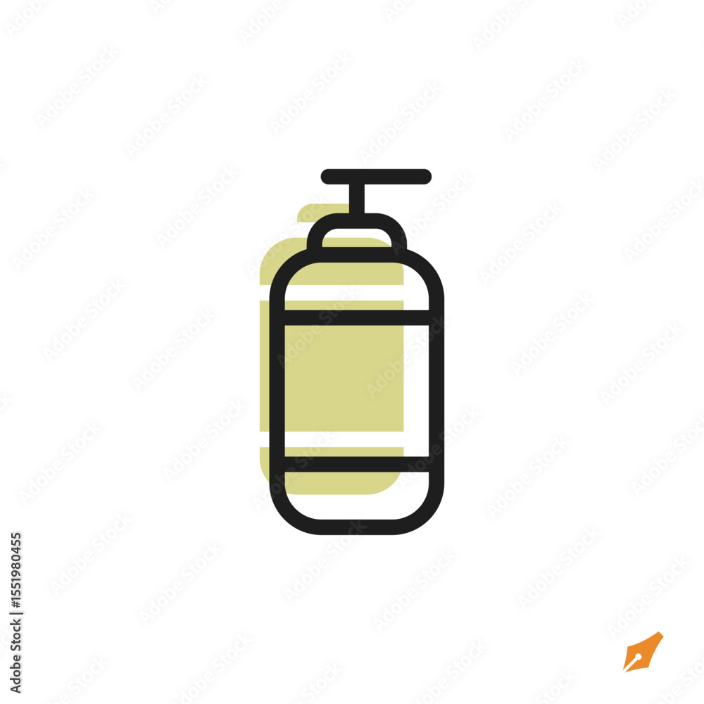 Fototapete shampoo icon is designed in a visually appealing and easily recognizable style. it’s suitable for va