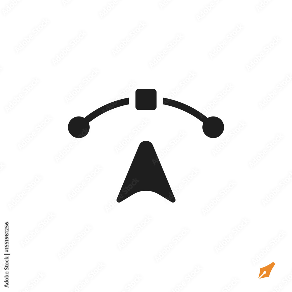 Poster pen tool icon is designed in a visually appealing and easily recognizable style. it’s suitable for v