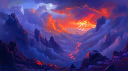 A professional artist painting with focus and concentration

