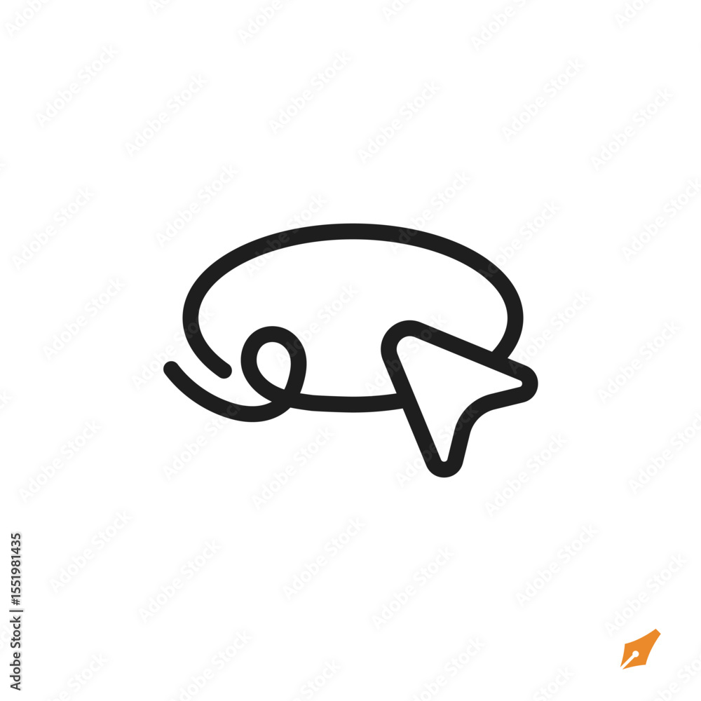 Poster lasso tool icon is designed in a visually appealing and easily recognizable style. it’s suitable for
