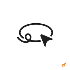 Obraz premium lasso tool icon is designed in a visually appealing and easily recognizable style. It’s suitable for various visual needs such as apps, presentations, digital media, or other graphic design projects.