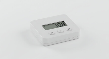 An isolated contemporary smart digital thermostat, the forefront of advanced climate control technology, setting a new standard for smart home integration and energy-efficient solutions.