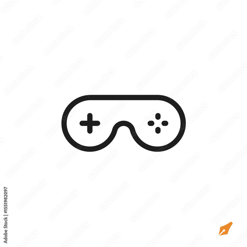 Fototapete gamepad icon is designed in a visually appealing and easily recognizable style. it’s suitable for va