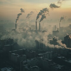 power plant in the night