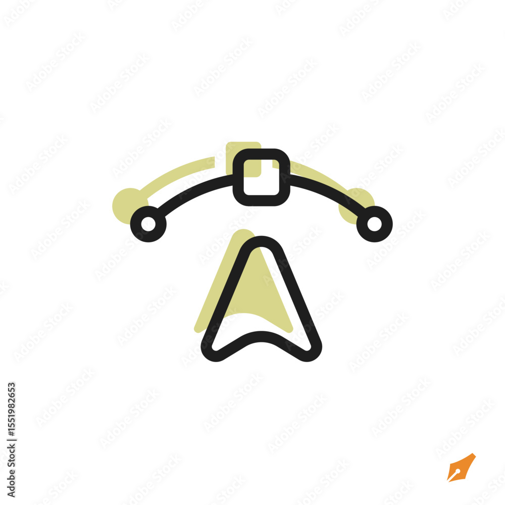 Fototapete pen tool icon is designed in a visually appealing and easily recognizable style. it’s suitable for v