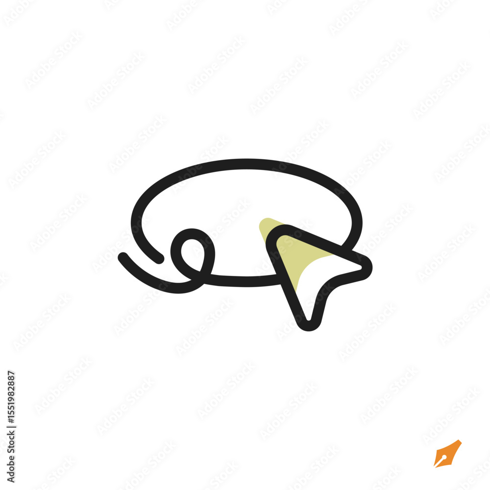 Poster lasso tool icon is designed in a visually appealing and easily recognizable style. it’s suitable for