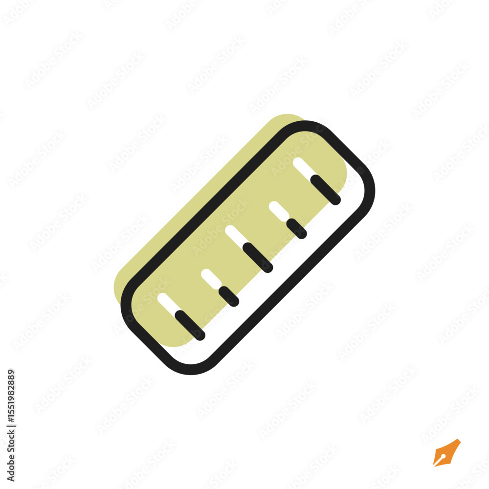 Aufkleber ruler icon is designed in a visually appealing and easily recognizable style. it’s suitable for vari