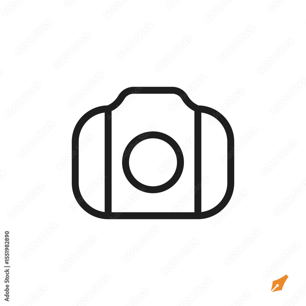 Poster camera icon is designed in a visually appealing and easily recognizable style. it’s suitable for var