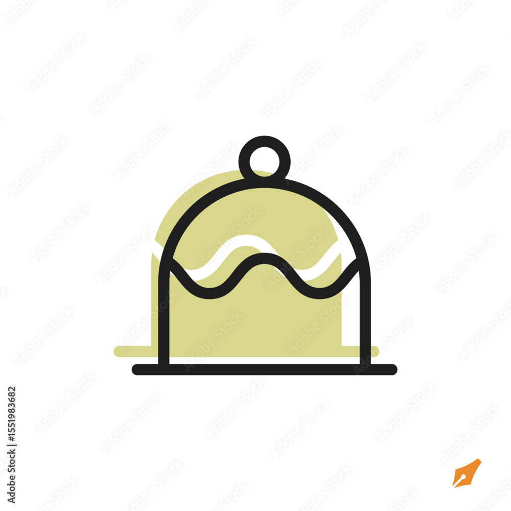 Poster pudding icon is designed in a visually appealing and easily recognizable style. it’s suitable for va