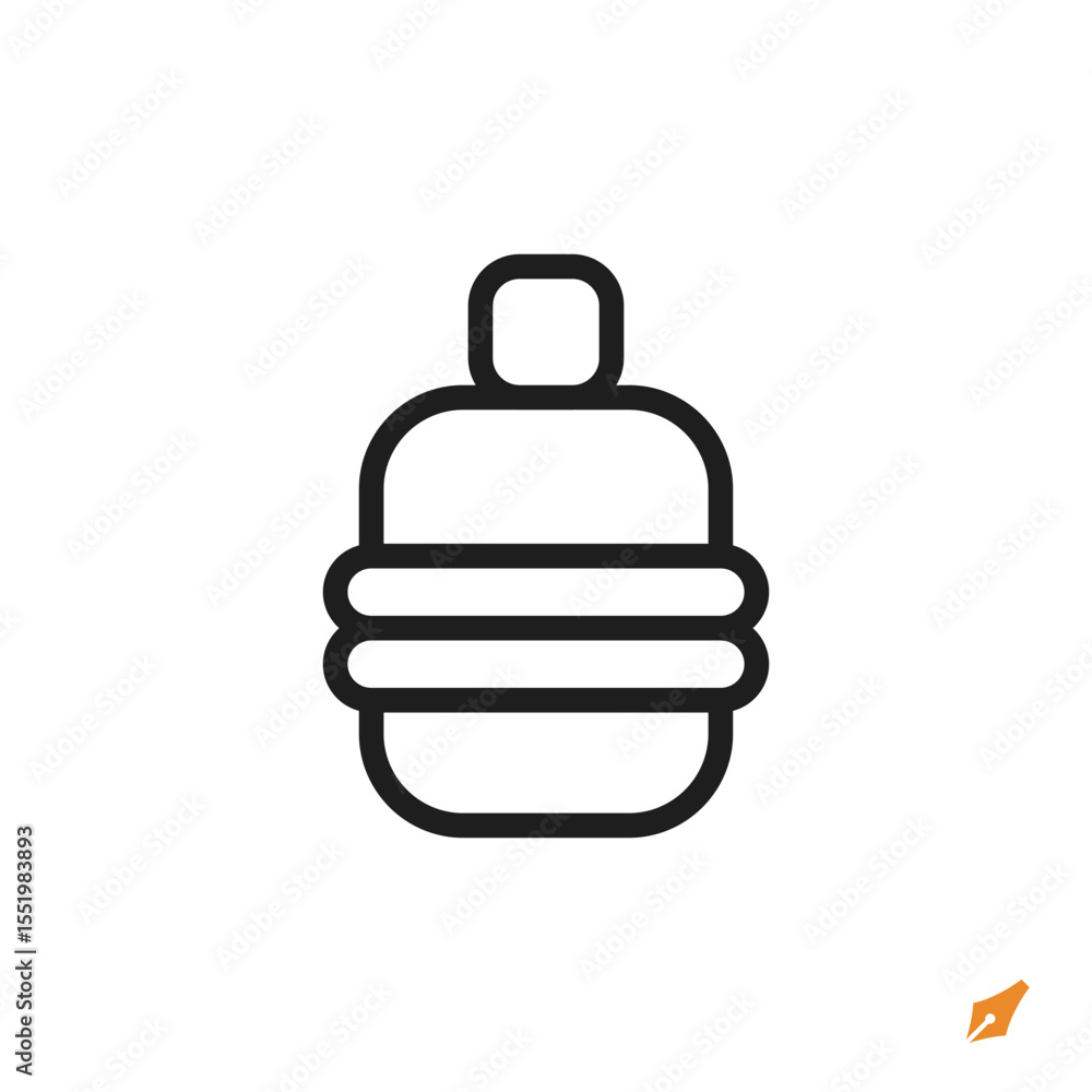 Poster gallon icon is designed in a visually appealing and easily recognizable style. it’s suitable for var