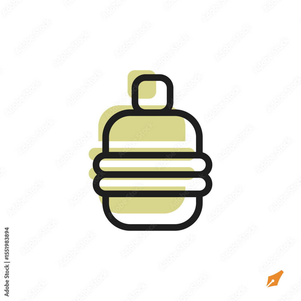 Poster gallon icon is designed in a visually appealing and easily recognizable style. it’s suitable for var