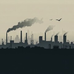 smoke from a factory