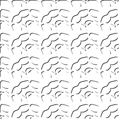  3d relief tiles.
Vector pattern with symmetrical elements . Modern stylish abstract texture. Repeating tiles from striped elements. Black and white pattern.