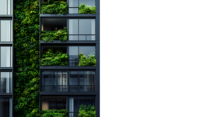 Old building with wooden framed windows and brick facade on transparit background png