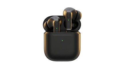 Wireless Earbuds in Charging Case Tech Accessory