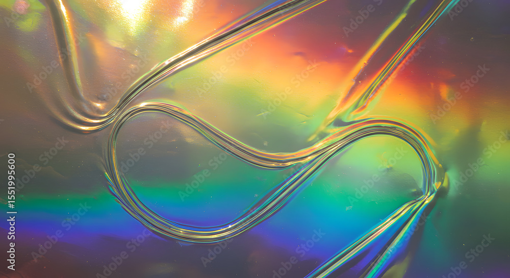 Poster abstract holographic texture light spectrum swirl pattern modern fluid design color gradient backgro