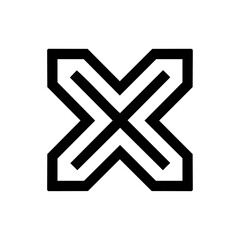 Minimalist symbol representing choices, options, or selection.

