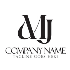 Letter MJ or JM Luxury Vector Logo Design for Fashion, Jewelry, and Boutique. 標誌設計, ロゴデザイン, Diseño de logotipo