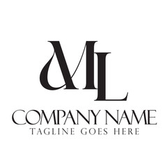 Letter ML or LM Luxury Vector Logo Design for Fashion, Jewelry, and Boutique. 標誌設計, ロゴデザイン, Diseño de logotipo