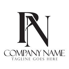 Letter PN or NP Luxury Vector Logo Design for Fashion, Jewelry, and Boutique. 標誌設計, ロゴデザイン, Diseño de logotipo