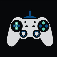 Gamepad, video game controller Vector illustration.