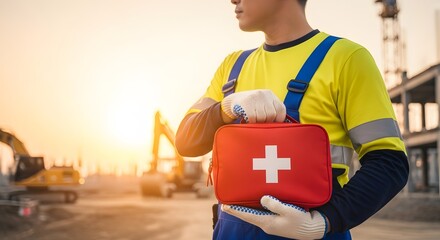 Construction Worker Safety First Aid Kit Essentials and On-Site Emergency Preparedness for Injury Prevention