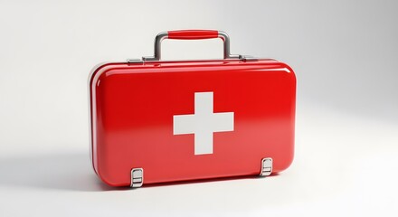Fototapeta premium Essential First Aid Kit A Comprehensive Guide to Emergency Preparedness and Safety