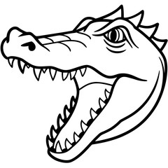 cartoon crocodile head