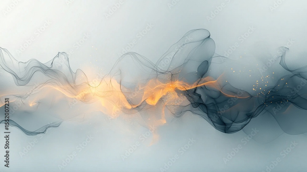 Poster dynamic abstract waves digital art colorful background creative environment modern viewpoint visual 