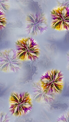 Abstract and  geometrical colourful object with multiple colours background pattern.