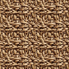 Woven natural fiber texture for background or design element