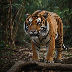 tiger on the rock Ai generated