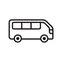 Minibus Icons in Two-Color & Black – Web & Mobile UI Ready