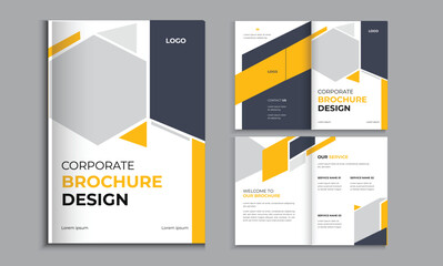 Brochure Design Layout, 4 Page brochure design print template