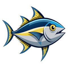 Amberjack Fish Vector Art | Clean and Simple Design