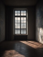 Fototapeta premium empty room with window