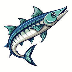 Barracuda Fish Vector Art | Clean and Simple Design