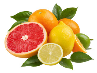 Assortment of Fresh Citrus Fruits