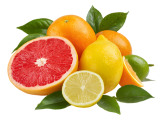 Assortment of Fresh Citrus Fruits
