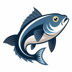 Clean Cod Fish Vector Illustration