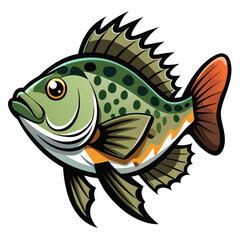 Crappie Fish Vector Art | Clean and Simple Design