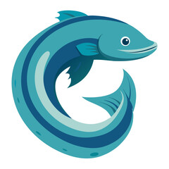 Eel Fish Vector Art | Clean and Simple Design